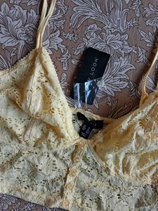 Butter Yellow Lacey Top (New with Tag) 💛