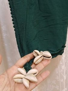 Green Bandhani Kurta Set with Dupatta
