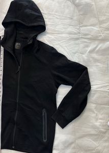 UNIQLO Men's Black Zip-Up Hoodie