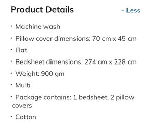 "Brand New" Double Bedsheet With Pillow Cover