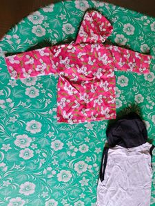 Cute Bunny Print Baby Hoodie