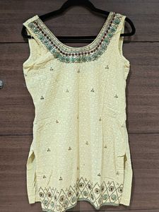 Designer Yellow Kurta Set