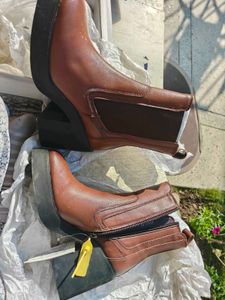 Chunky Heel Platform Boots