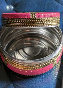 Pink &amp; Gold Decorative Trinket Box