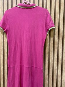 Pink Polo Style Dress