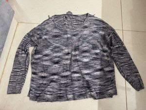 Marled Knit Long Sleeve Top