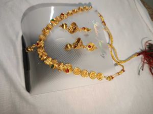 Gold Plated Necklace and Earrings Set