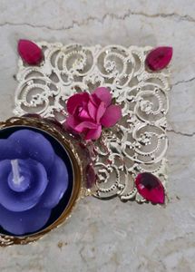 Decorative Rose Candle Holder