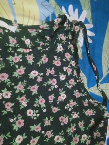 Floral Print Sleeveless Mini Dress