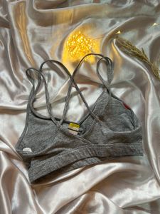 Gray Sports Bra