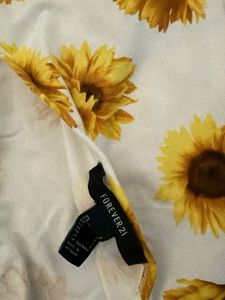 Sunflower Print Halter Top