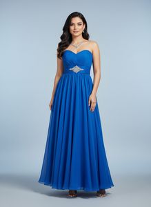 Stunning Royal Blue Evening Gown