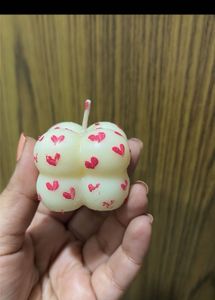 Set of 2 Heart Bubble Candles