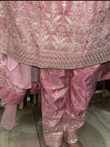 Beautiful Pink Embroidered Dupatta
