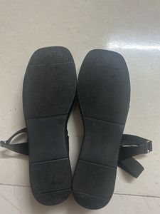 Black Flat Sandals