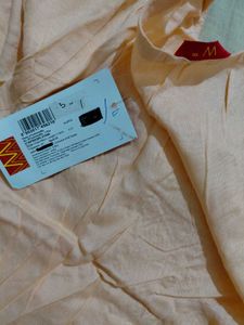 Light Peach Cotton Kurta