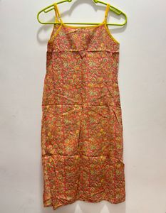 Floral Strappy Kurti With Adjustable Straps