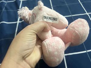 Musical Pink Plush Rocking Horse Toy