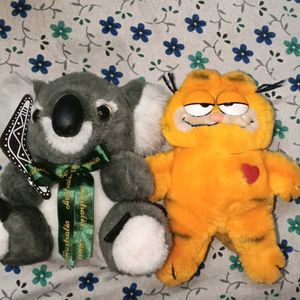 combo of Koala Plush with Garfield(good condition