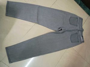 Grey Graphic Print Jeans – Stylish &amp; Edgy