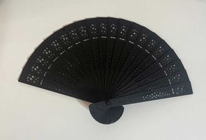 Elegant Black Folding Fan