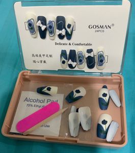 Gosman Floral Bow Press-On Nails