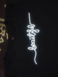 Black T-Shirt 'Beautiful' Print