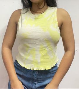 Trendy Tie-Dye Cropped Tank Top