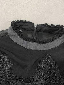 Elegant Black Lace Top...