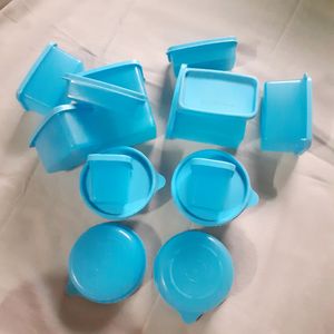 14 Plastic Air Tight Container Set Food Dabba Box