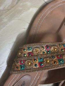 Embellished Kolhapuri Style Sandals