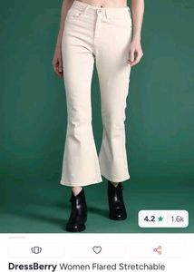 White bootcut jeans
