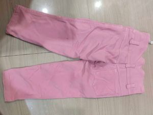 Pink Cargo Pants 4to 5 years old girl to wear