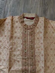 Indo Western Silk Kutra With Pajami