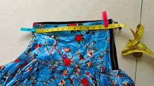 Branded blue floral skirt