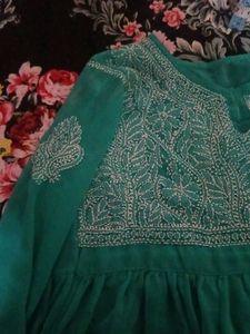 Chikankari Embroidered Dress
