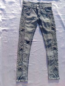 Designer Jeans with Unique Embellishments