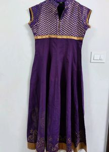 Festive Purple Long Kurta/ Dress