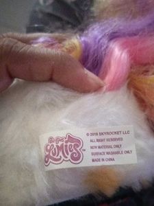 Cute Fluffy Unicorn Toy ( light with saund)