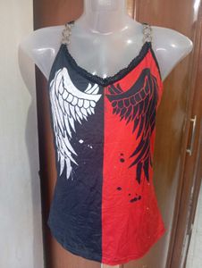 Edgy Angel Wing Tank Top