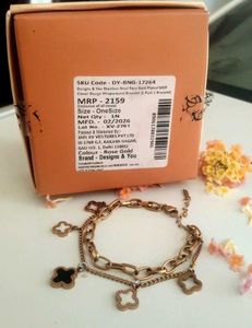 Chic Layered Clover Bracelet
