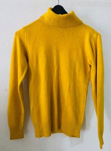 Cozy Yellow Turtleneck Sweater