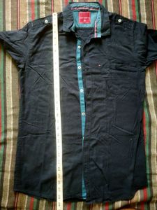 Driftwood Men's Slim Fit Navy Shirt