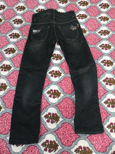 Stylish Black Denim Jeans for Kids | 6-8 yrs old