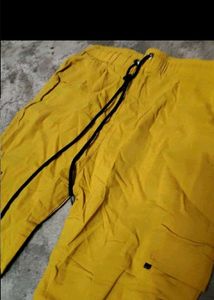 Yellow Cargo Joggers