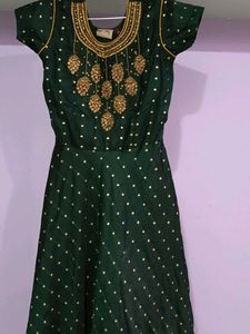 Elegant Green Ethnic Gown