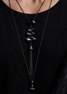 Gothic Layered Tassel Necklace