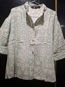 Stylish Paisley Print Shirt, size s