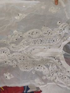 Elegant White Chikankari Kurti