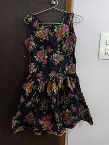 Black Floral Frock
